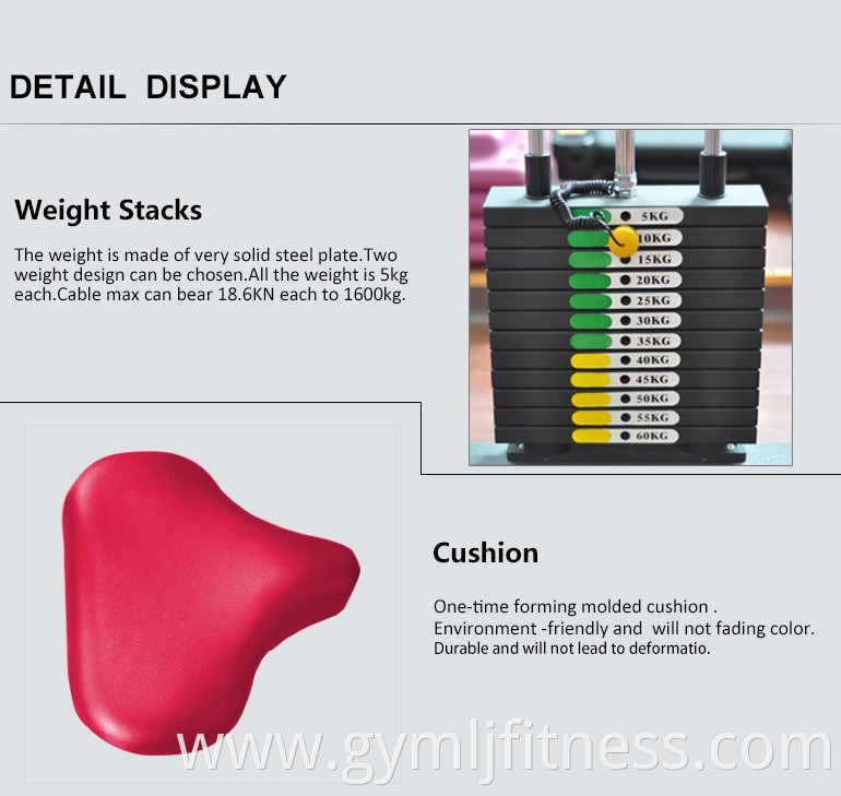 Bodybuilding weight stack gym equipment calf raise machine standing for sale
